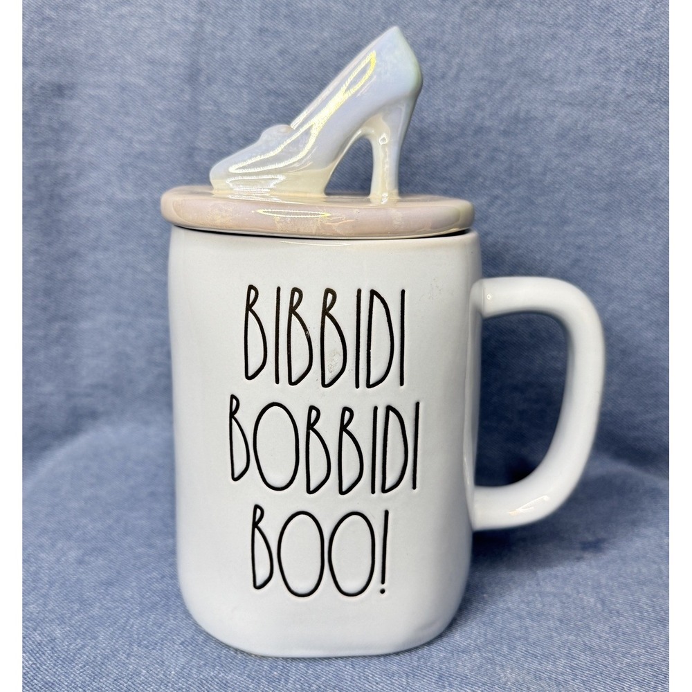 Rae Dunn by Magenta Blue Bibbidi Bobbidi Boo Cinderella Mug Slipper Topper New